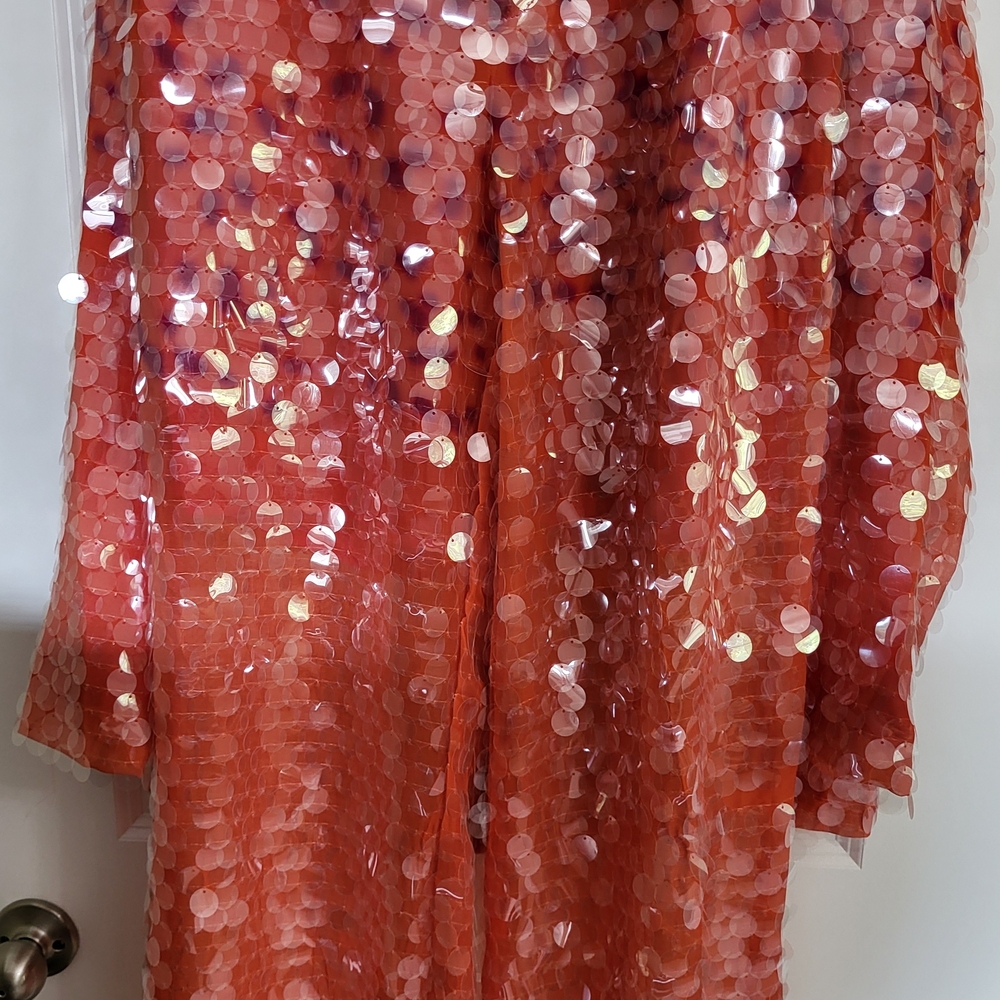 Ombre Sequin Plum, Orange, Pink And Yellow Suit - Picture 12 of 14